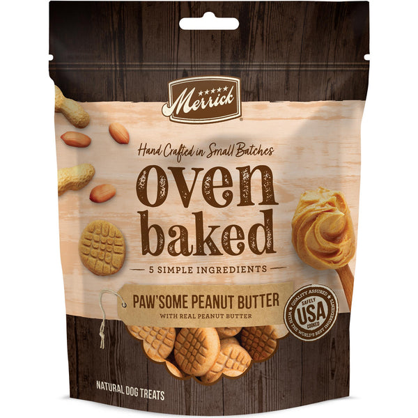 Merrick Oven Baked Friandises pour chiens au beurre de cacahuète Paw'some