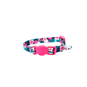 Li'l Pals Adjustable Breakaway Kitten Collar, Hunter Tropical Floral, 5/16-in x 6-8-in