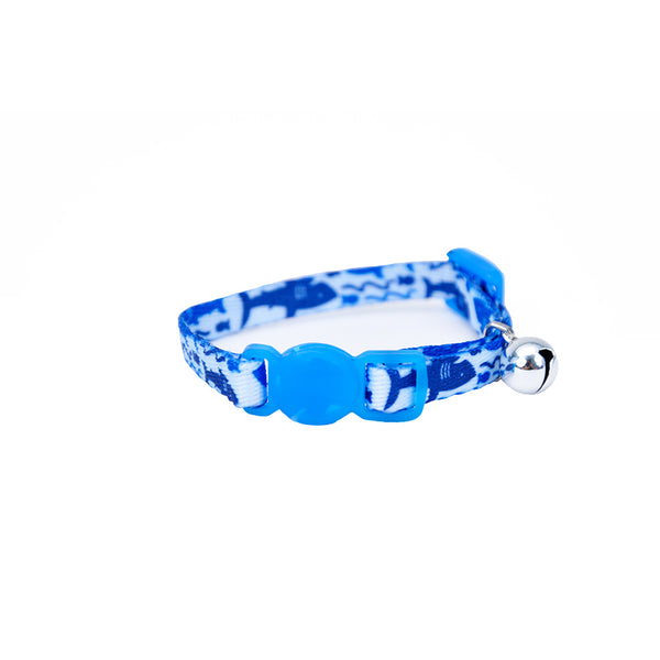Li'l Pals Collier pour chaton réglable à dégagement rapide, Requin bleu, 5/16 po x 6-8 po