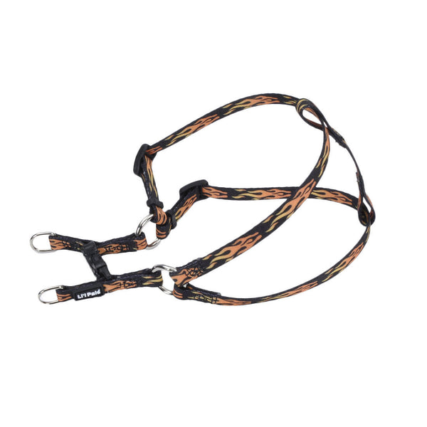 Li'l Pals Comfort Wrap Adjustable Dog Harness, Flames Black