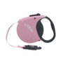 Li'l Pals Laisse rétractable pour chiens avec clip E-Z Snap, Rose, jusqu'à 16 lb