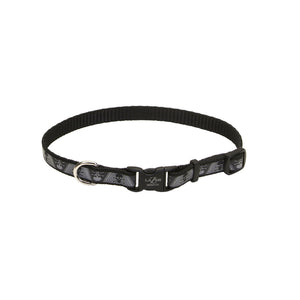 Lazer Brite Collier réglable réfléchissant pour chien, Crâne et os croisés
