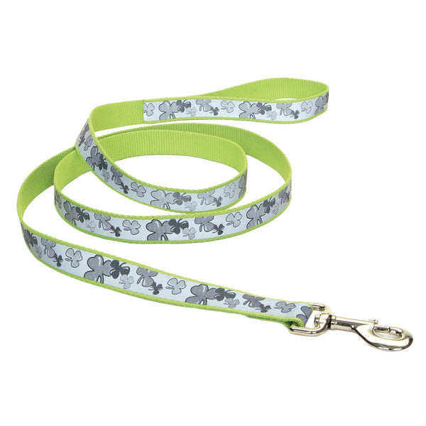 Lazer Brite Reflective Dog Leash, Shamrocks