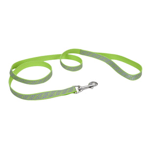 Lazer Brite Reflective Open-Design Dog Leash, Lime Geometric