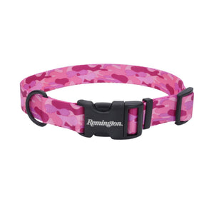 Remington Adjustable Patterned Dog Collar, Remington Camo Pink
