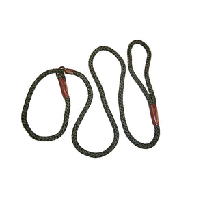 Remington Braided Rope Slip Dog Leash, Green