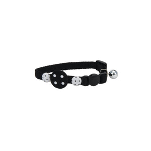 Li'l Pals Kitten Embellishment Collars, Black Buttons, 5/16-inxup to 8-in