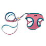 Li'l Pals Mesh Harness and Leash Combo, Pink Bright, 3/8-inx10-14-in