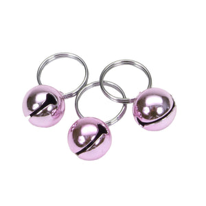 Li'l Pals Round Dog Bells, Pink, 3-pack