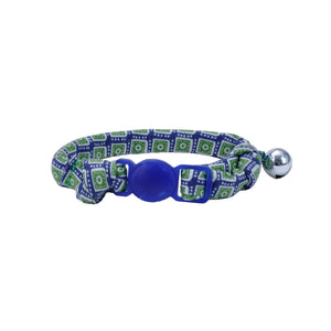Li'l Pals Round Kitten Collar, Squares, 3/8-inx8-in