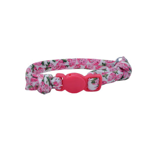 Li'l Pals Round Kitten Collar, Strawberries, 3/8-inx8-in