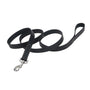 Circle T Oak Tanned Leather Dog Leash, Black
