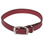 Circle T Oak Tanned Leather Town Dog Collar, Red