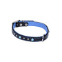 Circle T Fashion Leather with Jewels Dog Collar, Blue
