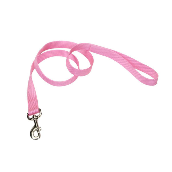 Coastal Single-Ply Dog Leash, Pink Bright