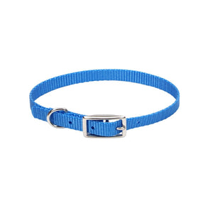 Coastal Single-Ply Dog Collar, Blue Lagoon