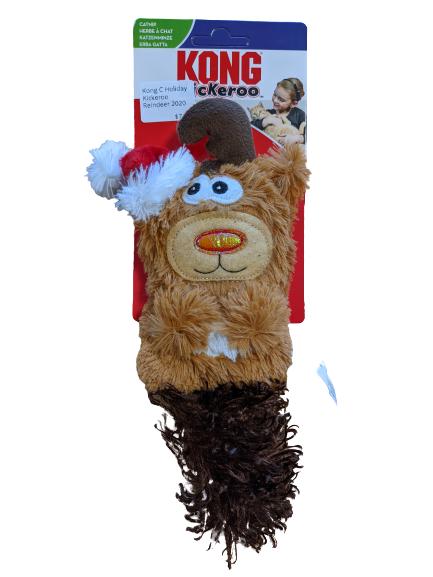 KONG Holiday Kickeroo Reindeer Cat Toy
