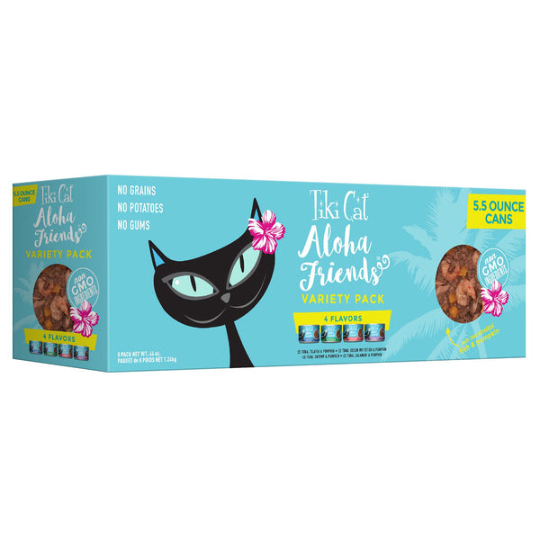 Tiki Cat Aloha Friends Tuna Variety Pack Wet Cat Food, 5.5-oz, 8-pack