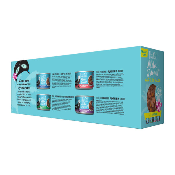 Tiki Cat Aloha Friends Tuna Variety Pack Wet Cat Food, 5.5-oz, 8-pack