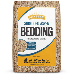 Sunseed Shredded Aspen Small Animal & Reptile Bedding
