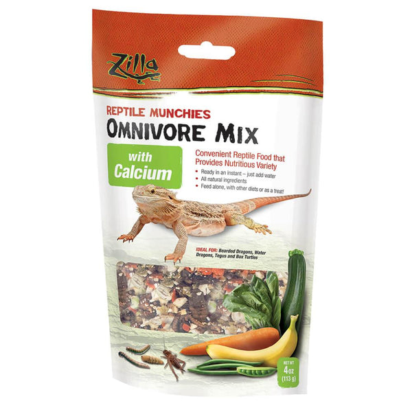 Zilla Reptile Munchies Omnivore with Calcium Reptile Food