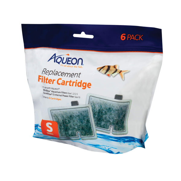 Aqueon Small Bow Filter Cartridge Replacement, 6-count