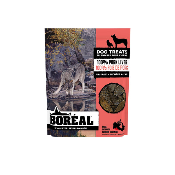 Boreal 100% Pork Liver Small Bites Dog Treats