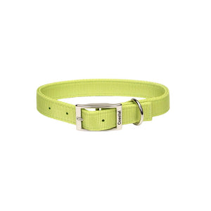 Coastal Double-Ply Dog Collar, Lime