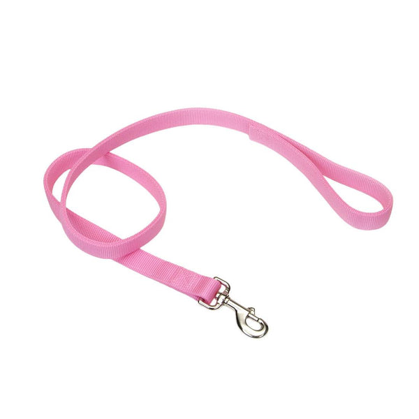 Laisse en nylon double couche Coastal, rose vif