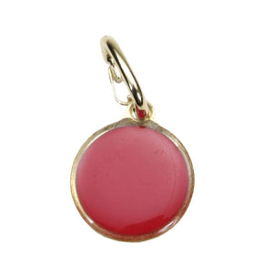 Coastal Round Reflective Dog ID Tag, Red
