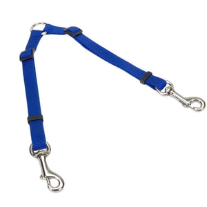 Coastal Adjustable 2 Dog Coupler, Blue