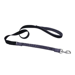 Coastal Bungee Dog Leash, Black/Grey