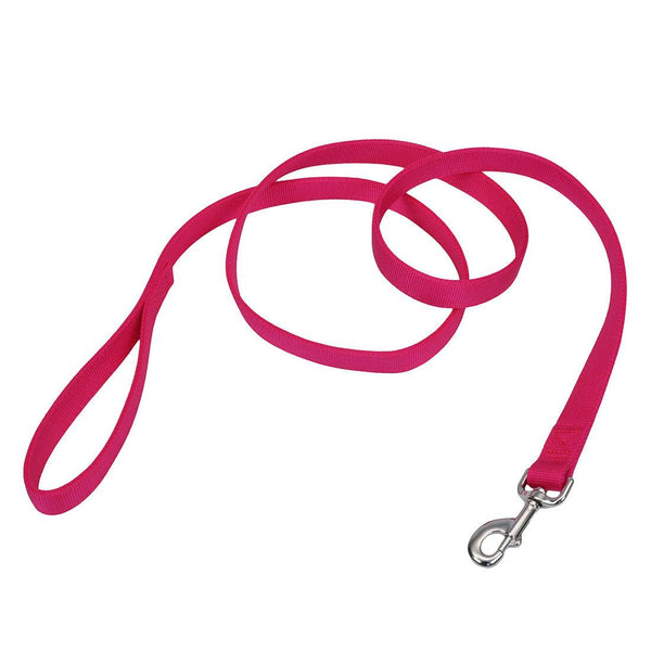 Coastal Double-Ply Dog Leash, Pink Flamingo
