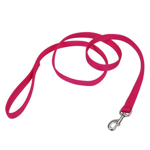 Coastal Double-Ply Dog Leash, Pink Flamingo