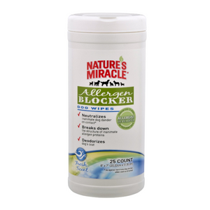 Nature's Miracle Allergen Blocker Dog Wipes