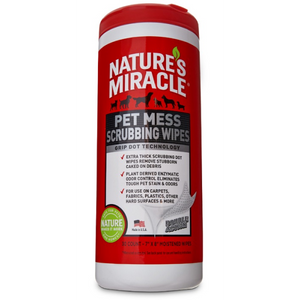 Nature's Miracle Lingettes pour nettoyage de déjections d'animaux