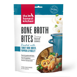 The Honest Kitchen Bone Broth Bites Turkey Dog Treats
