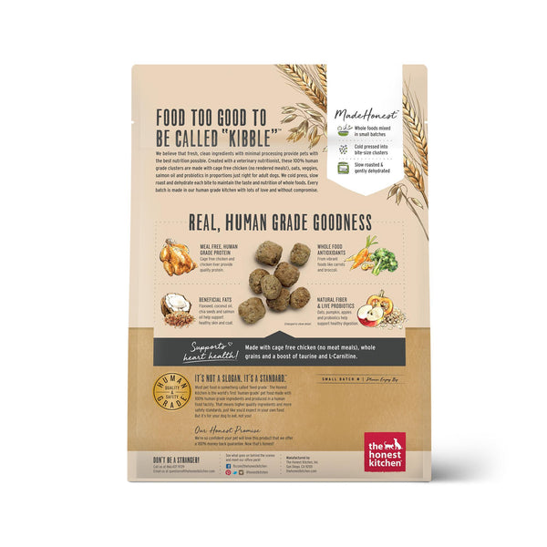 The Honest Kitchen Whole Food Clusters Chicken & Oat Whole Grain Dry Dog Food