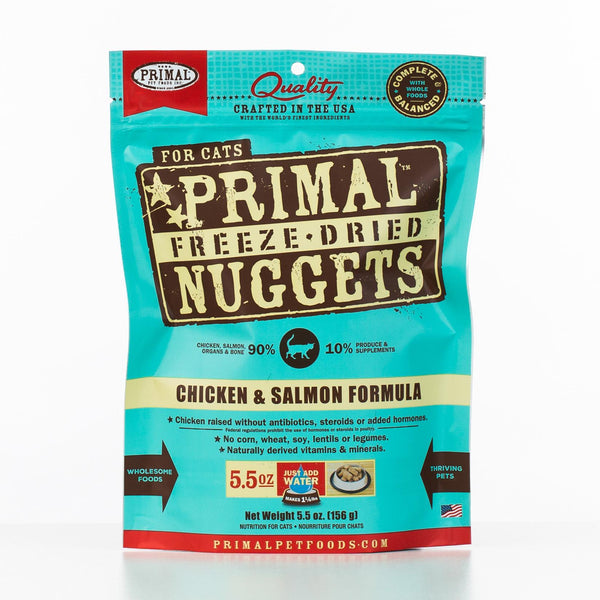 Primal Raw Freeze-Dried Nuggets Chicken & Salmon Formula Cat Food