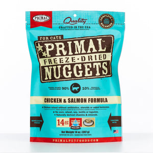 Primal Raw Freeze-Dried Nuggets Chicken & Salmon Formula Cat Food