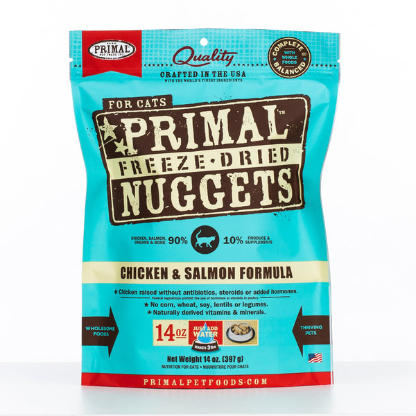 Primal Raw Freeze-Dried Nuggets Chicken & Salmon Formula Cat Food