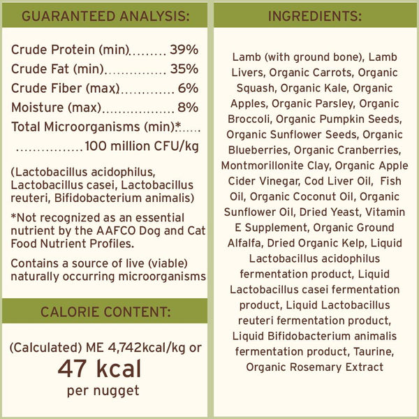 Primal Lamb Recipe Nuggets Freeze-Dried Raw Dog Food