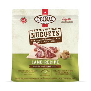 Primal Croquettes lyophilisées Formule agneau Nourriture pour chiens