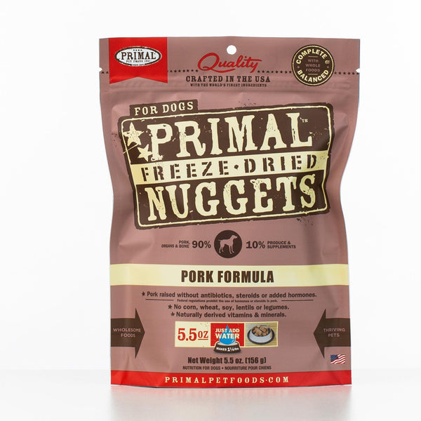 Primal Raw Freeze-Dried Nuggets Pork Formula Dog Food