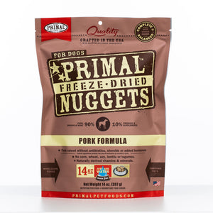 Primal Raw Freeze-Dried Nuggets Pork Formula Dog Food