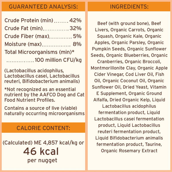 Primal Raw Beef Nuggets Freeze-Dried Raw Dog Food