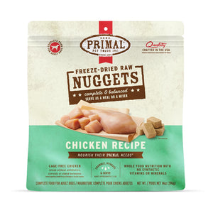 Primal Nuggets Lyophilisés Formule Poulet Croquettes pour chien