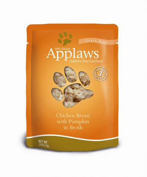 Applaws Chicken Breast with Pumpkin in Broth Wet Cat Food Pouch