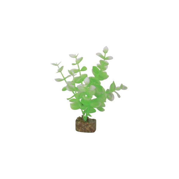 GloFish Aquarium Plant, Green/White