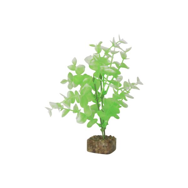 GloFish Aquarium Plant, Green/White